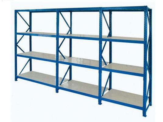 جودة  Warehouse Steel Medium Duty Storage Rack With Upright Fram And Beams OEM Service مصنع