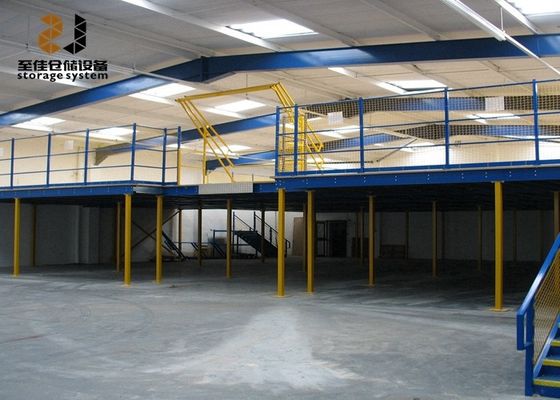 جودة  Multi Level Safety Industrial Mezzanine Floors Epoxy Powder Coated مصنع