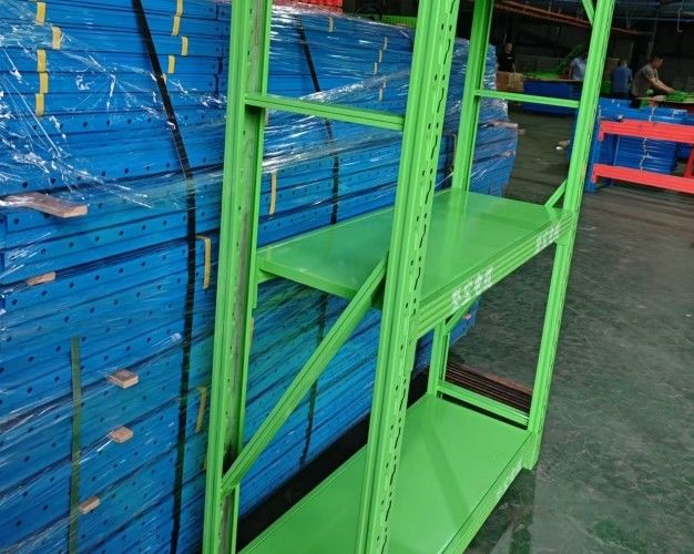 أعمدة فتحة خفيفة الوظيفة رف التخزين مع تصميم حفرة الفراشة و 30 دقيقة وقت الاستجابة