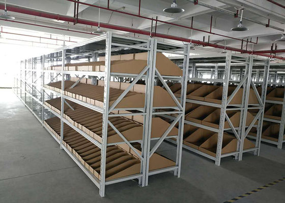 رفوف التخزين الصناعية من الفولاذ متعددة المستويات ODM / OEM رف الفولاذ المدعوم Mezzanine