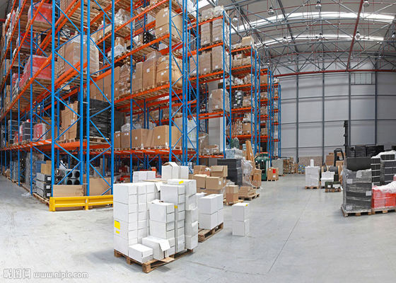رفوف التخزين الصناعية الصلبة القابلة للتعديل 1000kg / pallet رفوف الفوليت العميق المزدوج