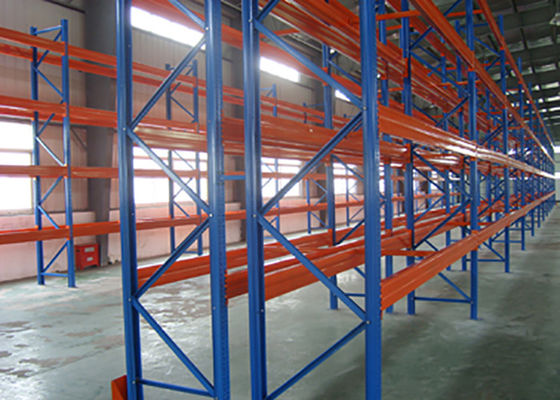 رفوف التخزين الصناعية الصلبة القابلة للتعديل 1000kg / pallet رفوف الفوليت العميق المزدوج