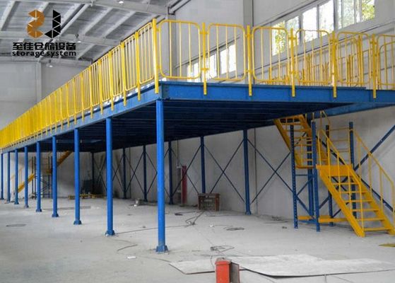 500kg-1500kg/sqm أنظمة الأرضيات المعدنية الميزانين المغطاة بالبودر الايبوكسي