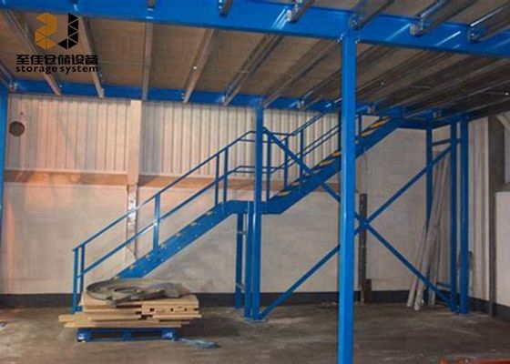 الفولاذ Q235 / Q345 الطوابق الصناعية الميزانين طبقة ثانية للمستودع