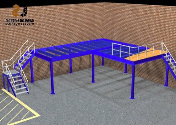 الطوابق الصناعية الميزانين المخصصة 500kg/sqm-1500kg/sqm مباني الميزانين المكتبية