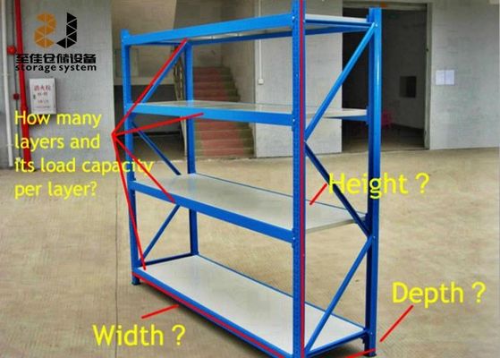 200-500 كجم/مستوى رفوف المستودعات المتعددة المستويات