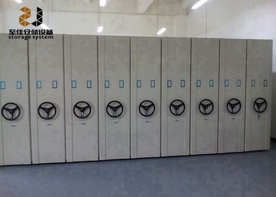 الفولاذ المستدحرج 6 طبقات الملفات المتحركة خزائن الرف نظام الطلاء بالمسحوق سهل التجميع